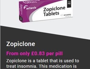 Buy Zopiclone 7.5MG Online UK - Fast Relief
